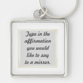 Ihre Bestätigung auf einem Schlüsselanhänger für S (Vorne)