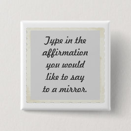 Ihre Bestätigung auf einem Spiegeldesign, Button