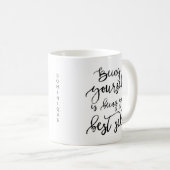 Ihre beste, selbst-rustikale Tasse mit Handschrift (VorderseiteRechts)