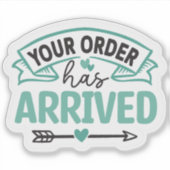 Ihre Bestellung hat eine Verpackung für kleine Unt Aufkleber (Vorderseite)