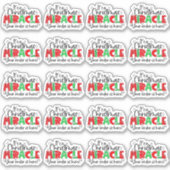 Ihre Bestellung ist hier Weihnachten Wunderwerk Ni Aufkleber (Vorderseite)