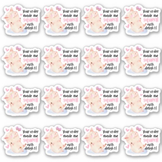 Ihre Bestellung machte mich zu einem Niedlichen Sc Aufkleber (Vorderseite)