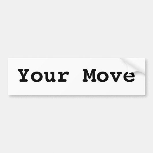 Ihre Bewegung Autoaufkleber (Vorne)