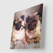 IHRE BILD-Mauer mit Anleitungen Quadratische Wanduhr (Winkel)