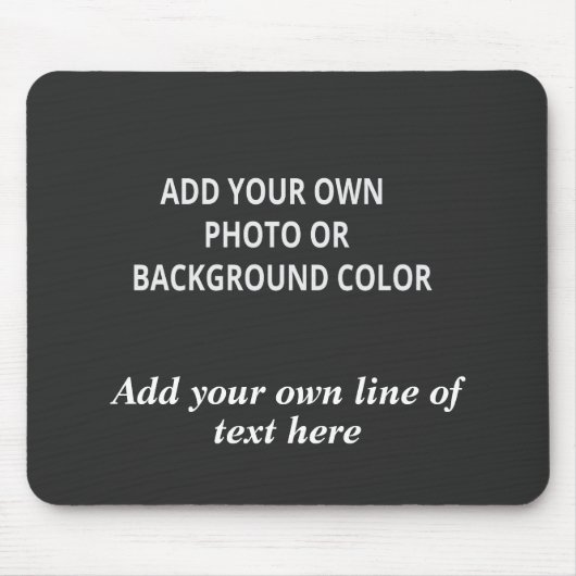 Ihre Bild- oder Hintergrundfarbe. Ihr Textausschni Mousepad (Vorne)