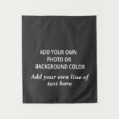 Ihre Bild- oder Hintergrundfarbe. Ihr Textausschni Wandteppich (Vorderseite)