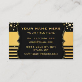 Ihre Black Gold Luxury Company Business Card Visitenkarte