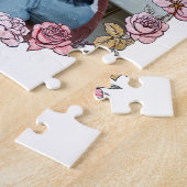 Ihre Blume für Foto und Text / Blumen-Rose Puzzle (Seite)