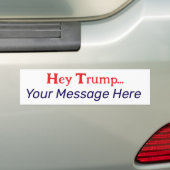 Ihre Botschaft an Trump Autoaufkleber (Auf Auto)