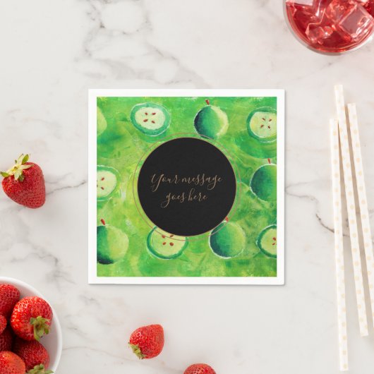 Ihre Botschaft Apple Orchard Serviette (Beispiel)