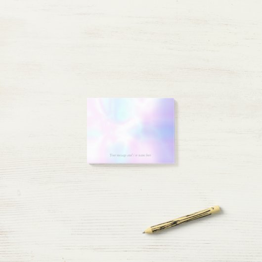 Ihre Botschaft Einfach moderne Irritation Post-it Klebezettel (Auf Schreibtisch)