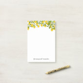 Ihre Botschaft Lemon Greenery Post-it Klebezettel (Auf Schreibtisch)