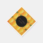 Ihre Botschaft Lemons Serviette (Ecke)