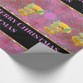 Ihre Botschaft schweben Engel zu Weihnachten Geschenkpapier (Ecke)