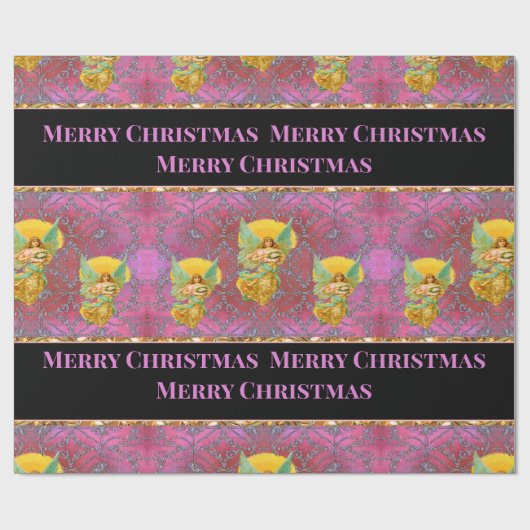 Ihre Botschaft schweben Engel zu Weihnachten Geschenkpapier (Flach)