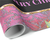 Ihre Botschaft schweben Engel zu Weihnachten Geschenkpapier (Rolleneckpunkt)