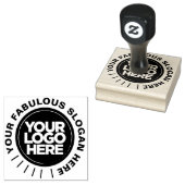 Ihre Briefmarke rund und fett mit Gummifarbe Gummistempel (Stempel)