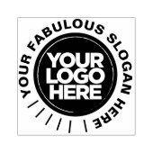 Ihre Briefmarke rund und fett mit Gummifarbe Gummistempel (Prägung)