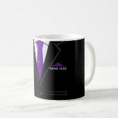 Ihre Business Coffee Tasse mit Individuelle Name T (VorderseiteRechts)