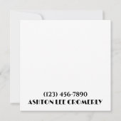 Ihre Business-Flat-Karte Einladung (Rückseite)