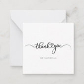 Ihre Business-Logos-Liste Vielen Dank Mitteilungskarte (Vorderseite)