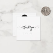 Ihre Business-Logos-Liste Vielen Dank Mitteilungskarte (Vorderseite/Rückseite Beispiel)