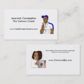 Ihre Cartoon-Geschäfts-Karten online Visitenkarte (Vorne/Hinten)