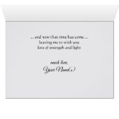 Ihre Cat Foto Beileid Grußkarte (Innenansicht Horizontal (Unten))