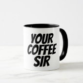 IHRE COFFEE SIR Tasse für Ehemann oder Freund (VorderseiteRechts)
