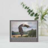 Ihre CoIor Flügel wie Eagles Isaiah 40:31 Bibel Postkarte (Stehend Vorderseite)
