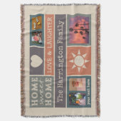 IHRE Collagenschablone Throwdecke der FOTOS Decke (Vorderseite Vertikal)