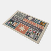 IHRE Collagenschablonen-Türmatte der FOTOS Fußmatte (Schrägansicht)