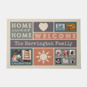 IHRE Collagenschablonen-Türmatte der FOTOS Fußmatte (Vorderseite)