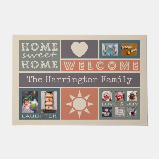 IHRE Collagenschablonen-Türmatte der FOTOS Fußmatte (Vorderseite)