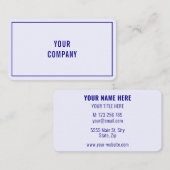 Ihre Colors Business Name Werbeaktion Personalisie Visitenkarte (Vorne/Hinten)