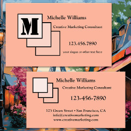 Ihre Creative Monogram Business Card Visitenkarte