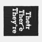 "Ihre, da, sie sind." Fleecedecke (Vorderseite (Horizontal))