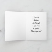 IHRE DAUGHTER LIEBEN SIE MAMA 40. KARTE (Innenseite)