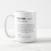 Ihre Definition der Mama Personalisiert Foto Tasse (Links)