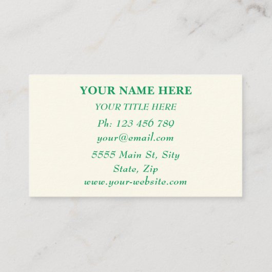 Ihre Design Funny Chips Visitenkarte Vorlage (Rückseite)