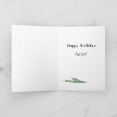 Ihre Drei Junior Blue Trim Geburtstagskarte Karte (Innenseite)