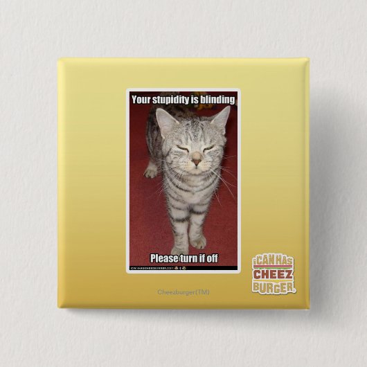 Ihre Dummheit macht 2 blind Button (Vorderseite)