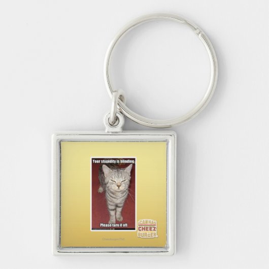 Ihre Dummheit macht 2 blind Schlüsselanhänger (Vorne)