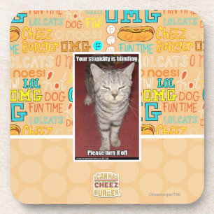 Ihre Dummheit macht 2 blind Untersetzer