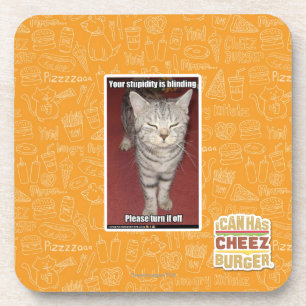 Ihre Dummheit macht 2 blind Untersetzer