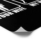 Ihre Ehefrau Meine Ehefrau Ehefrau hat 8 Ll Billar Poster (Ecke)