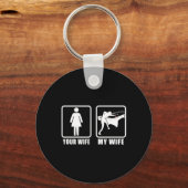 Ihre Ehefrau Meine Ehefrau Ehefrau hat 8 Ll Billar Schlüsselanhänger (Vorderseite)