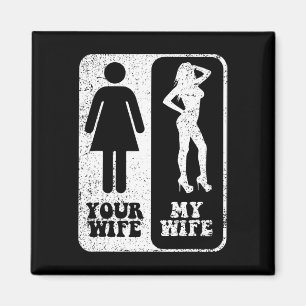 Ihre Ehefrau Meine Ehefrau Hochzeit Ehemann Groom Magnet