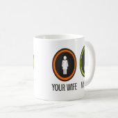 Ihre Ehefrau Meine Ehefrau Kaffeetasse (VorderseiteRechts)