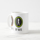 Ihre Ehefrau Meine Ehefrau Kaffeetasse (Vorderseite Links)